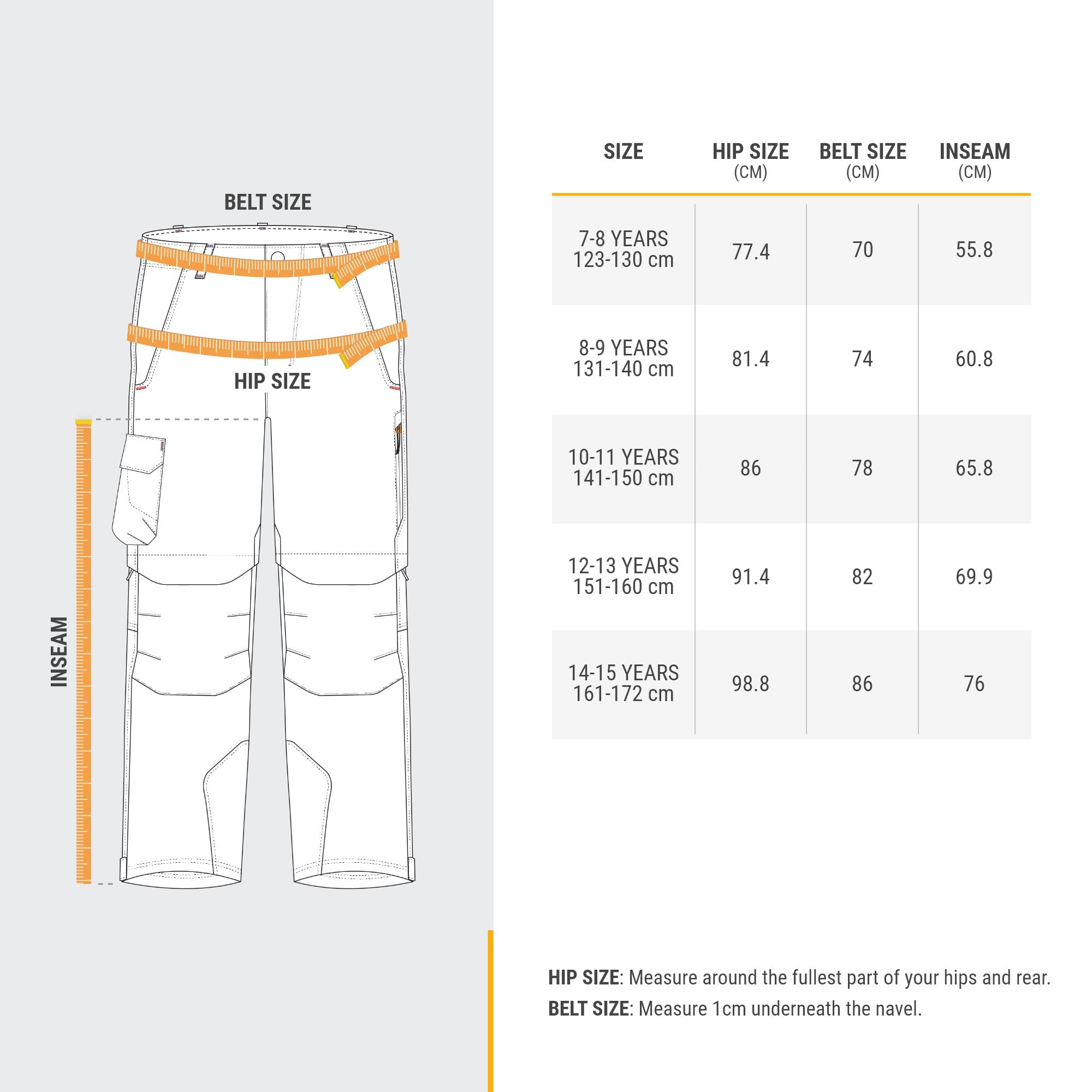 Quechua Kids' MH500 Convertible Hiking Pants - Ages 7-15 - Image 9
