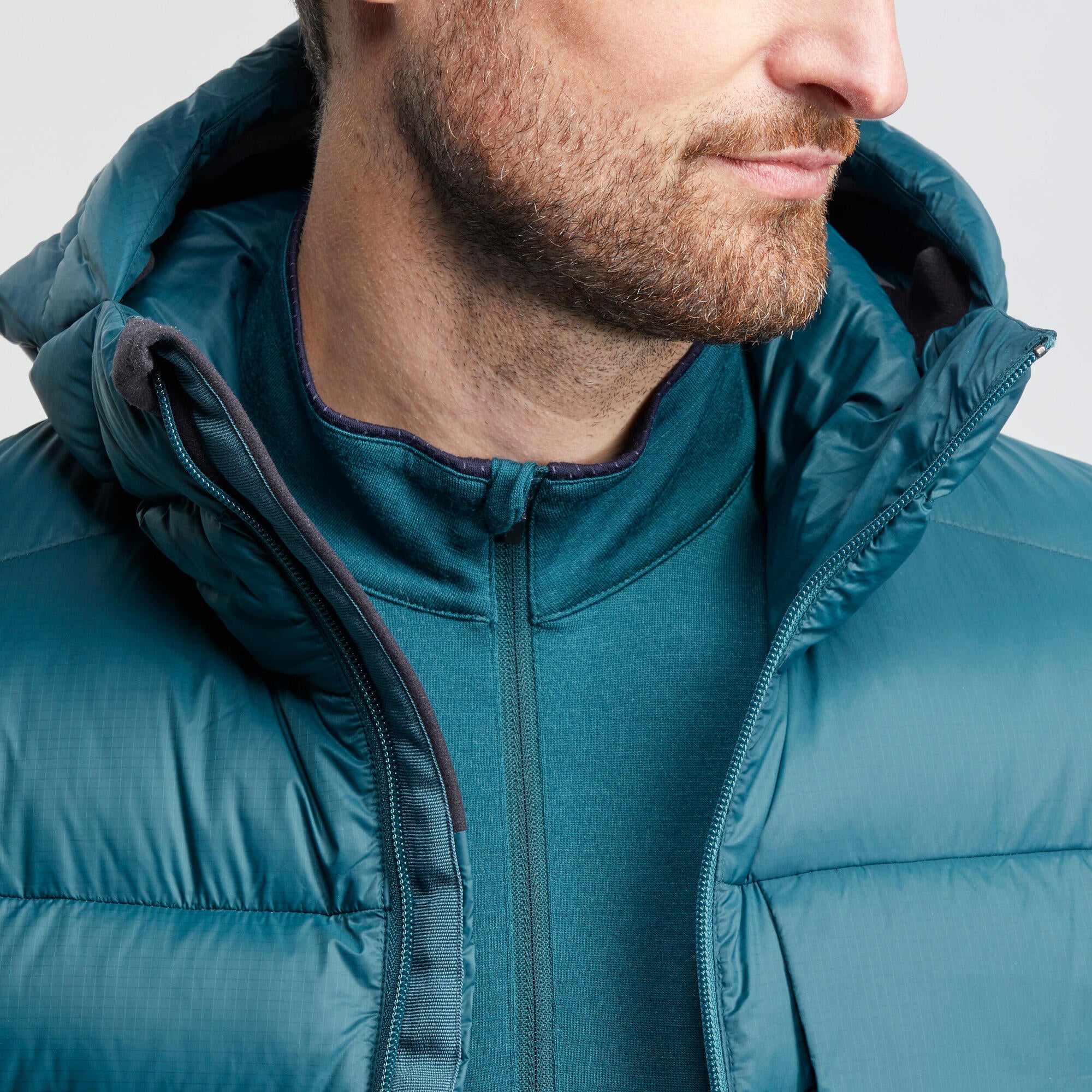 Forclaz Men's MT500 Hooded Down Puffer Jacket - Image 40