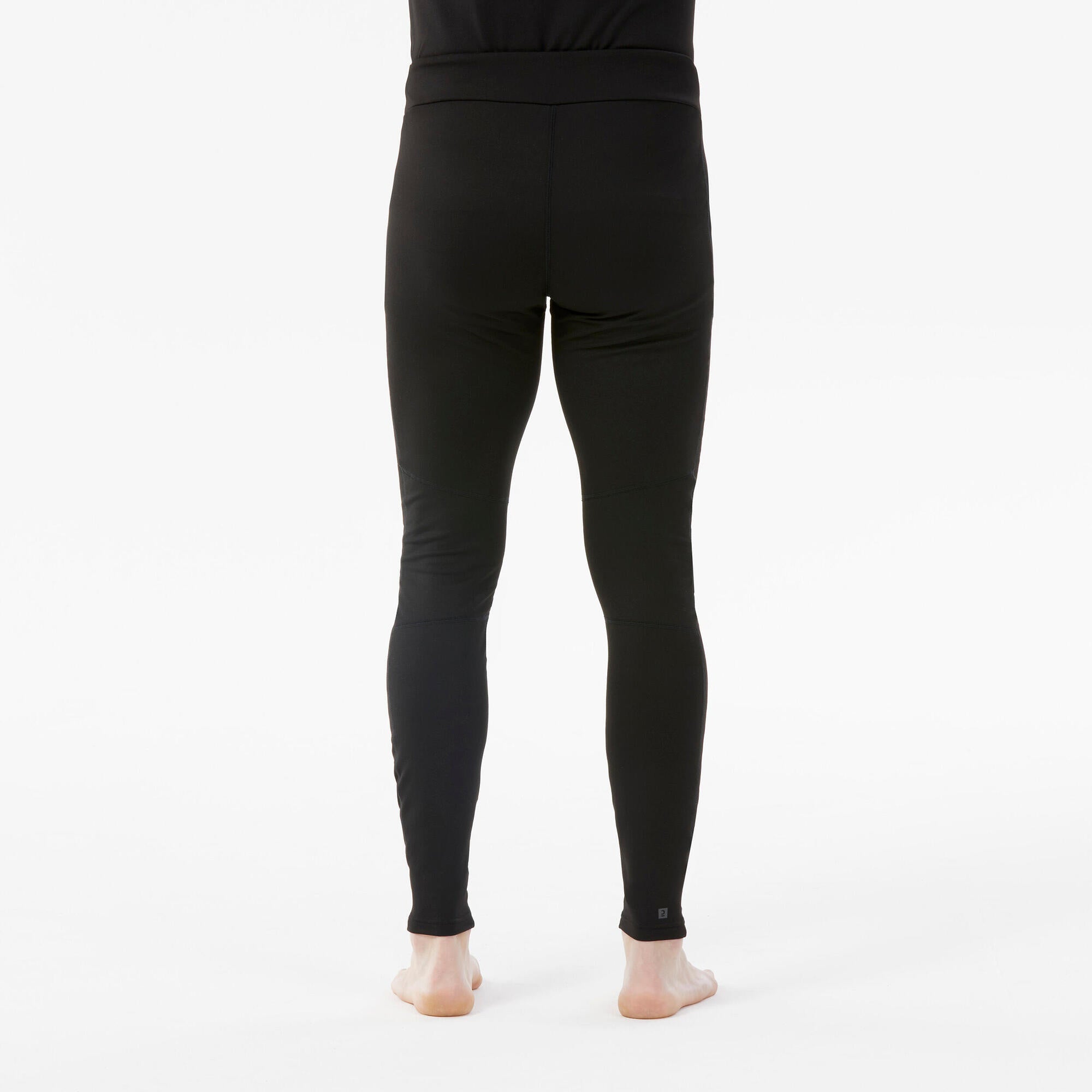 Wedze Men's Ski Base Layer Bottoms - BL 500 - Black - Image 3