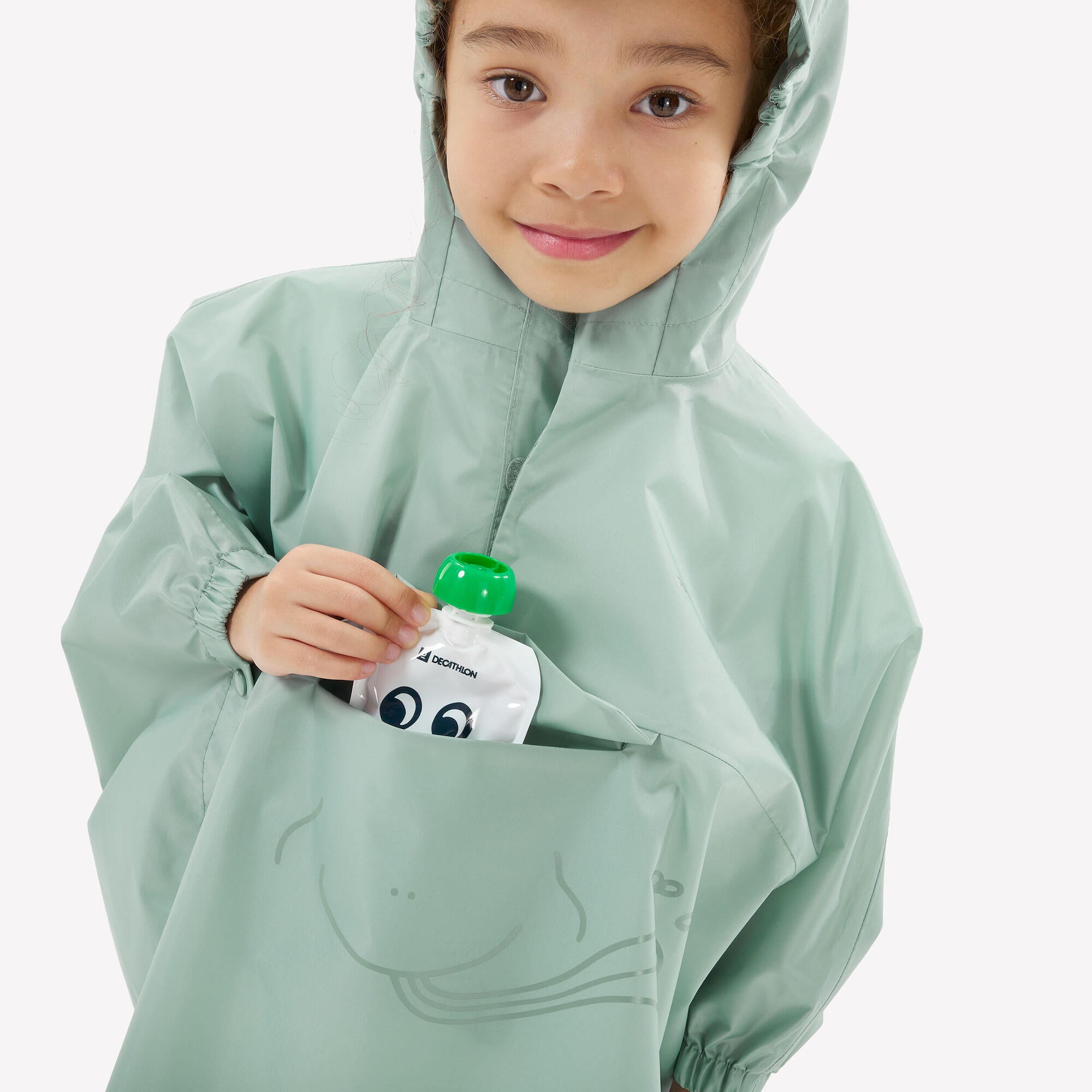 Quechua Kids' MH100 Rain Poncho ?C Ages 2?C6 - Image 7