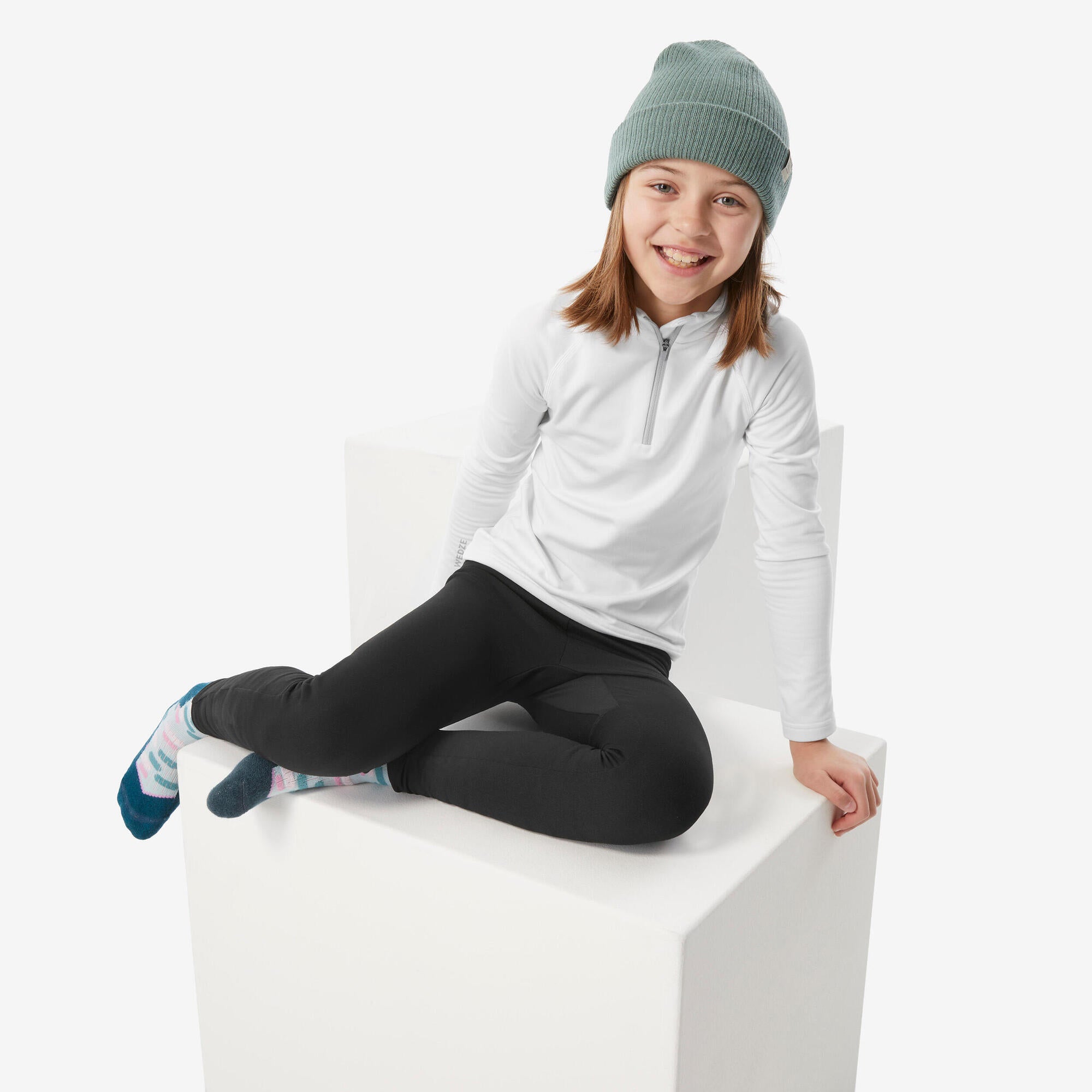 Wedze Kids' BL500 Thermal Ski Base Layer Bottom - Image 8