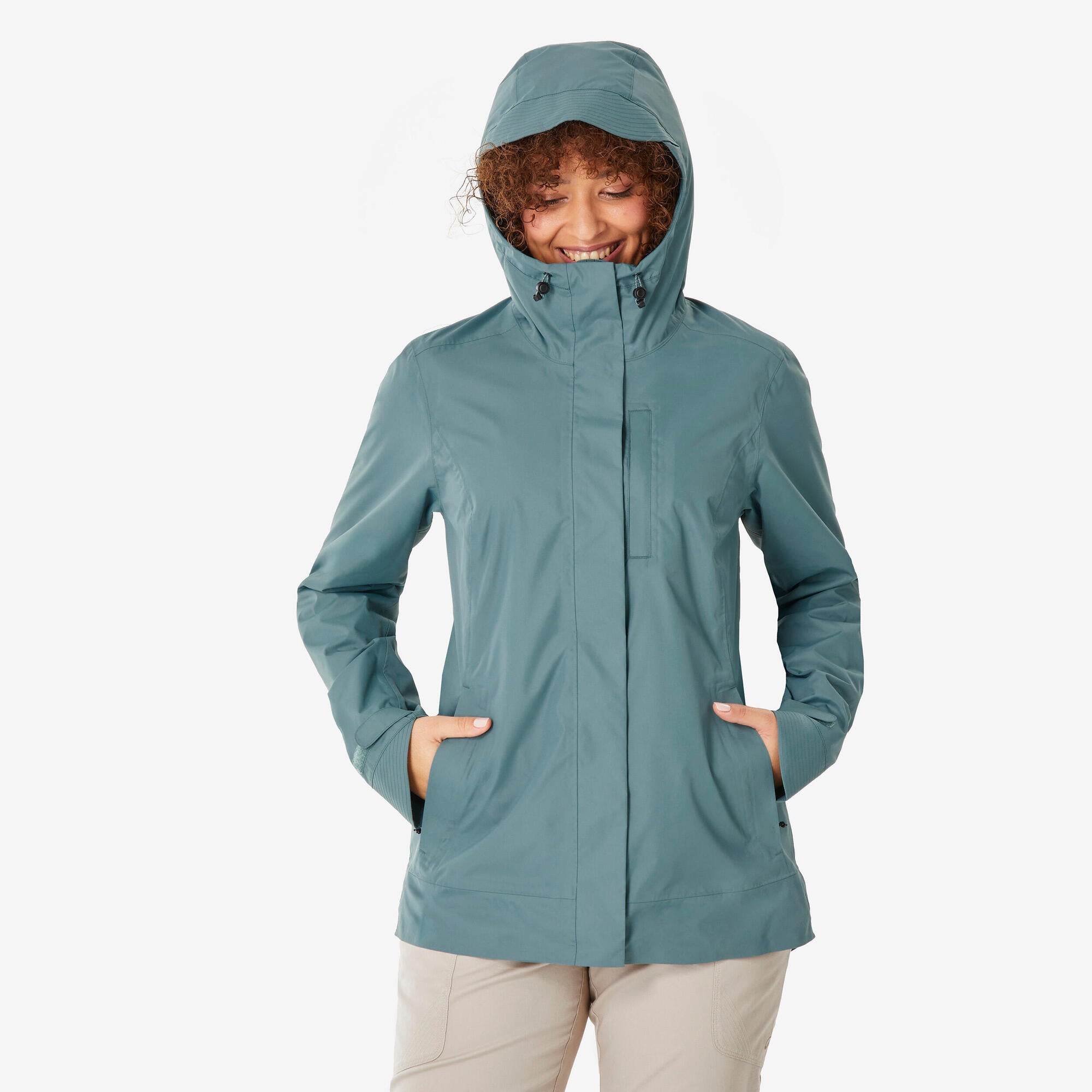 Quechua Women's NH500 Waterproof Hiking Rain Jacket - Image 20