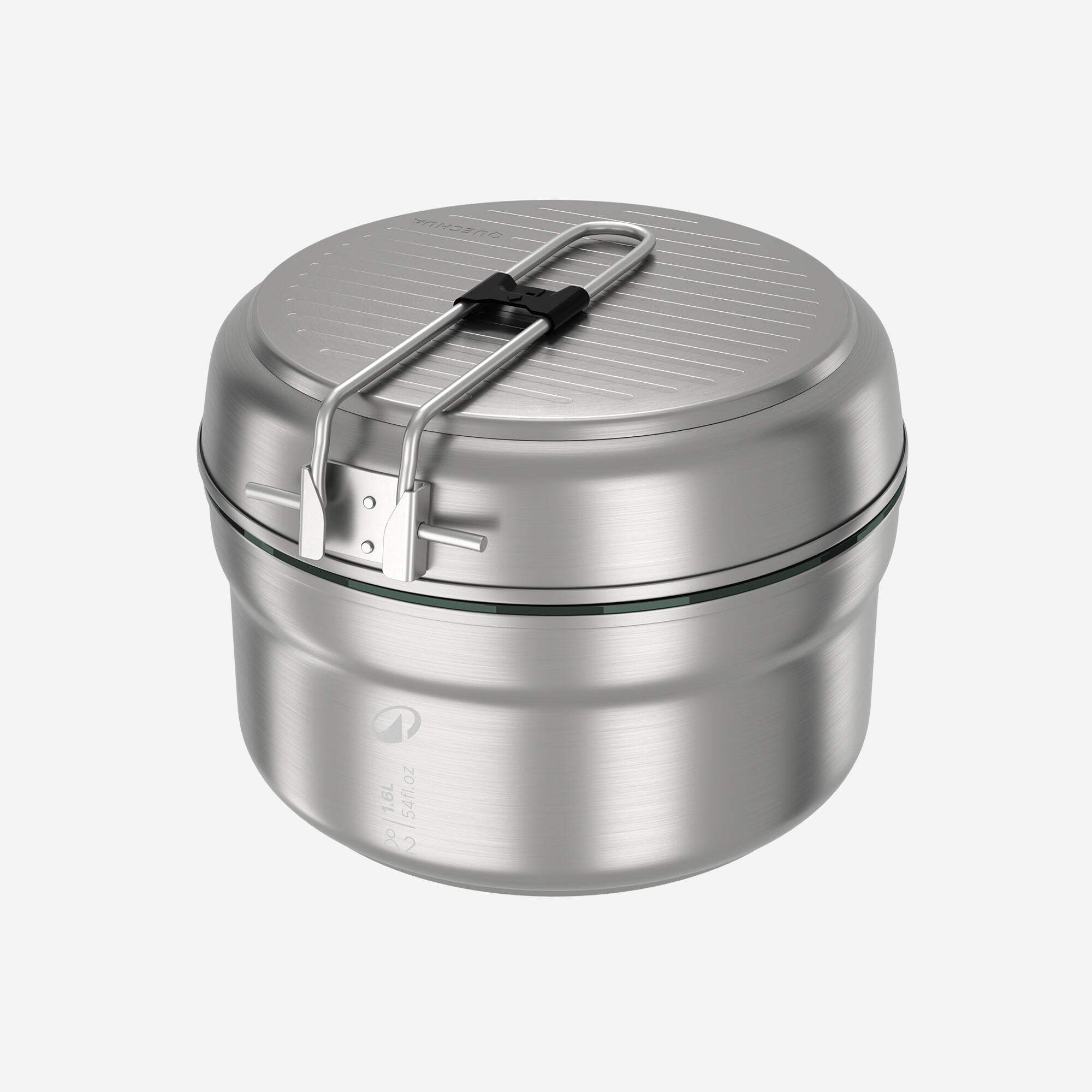 Quechua Stainless steel non-stick camping cookset 500 for 2 people - 15-piece - Image 3