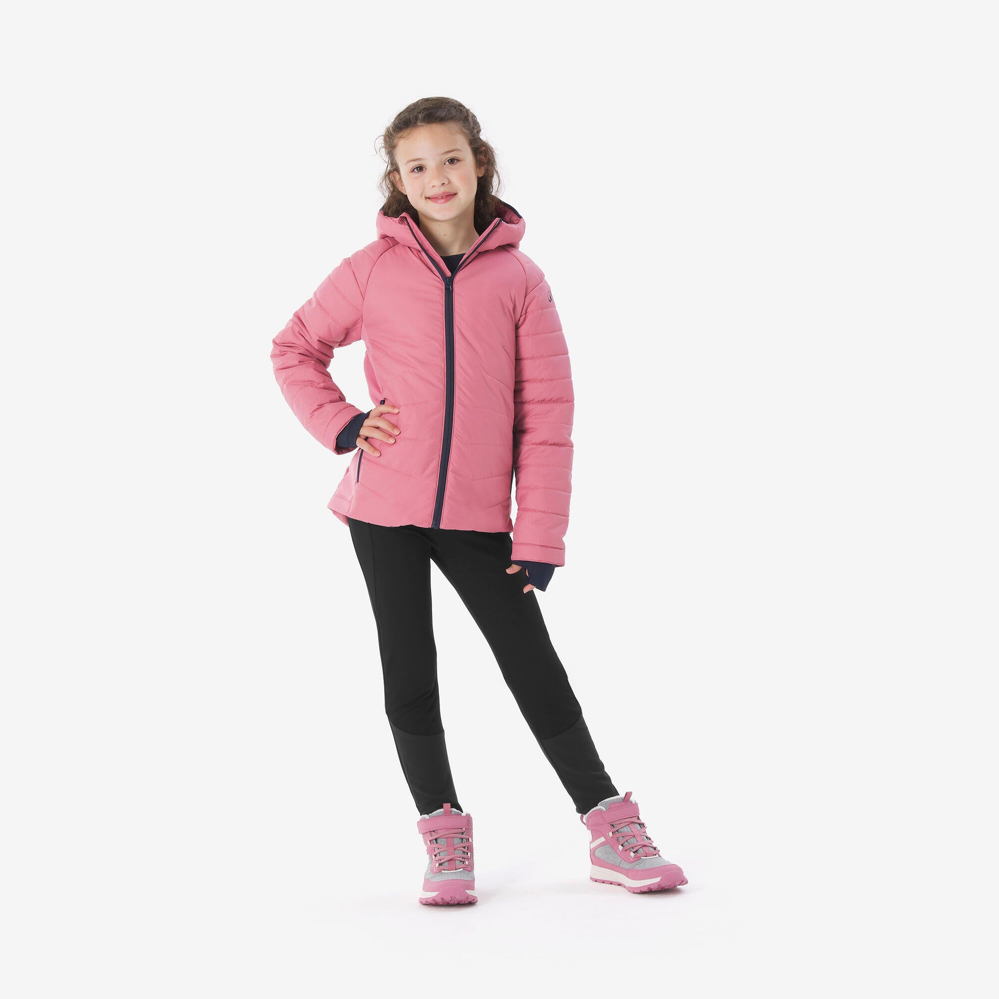 Quechua Kids' MH500 Hybrid Hiking Puffer Jacket - Image 2