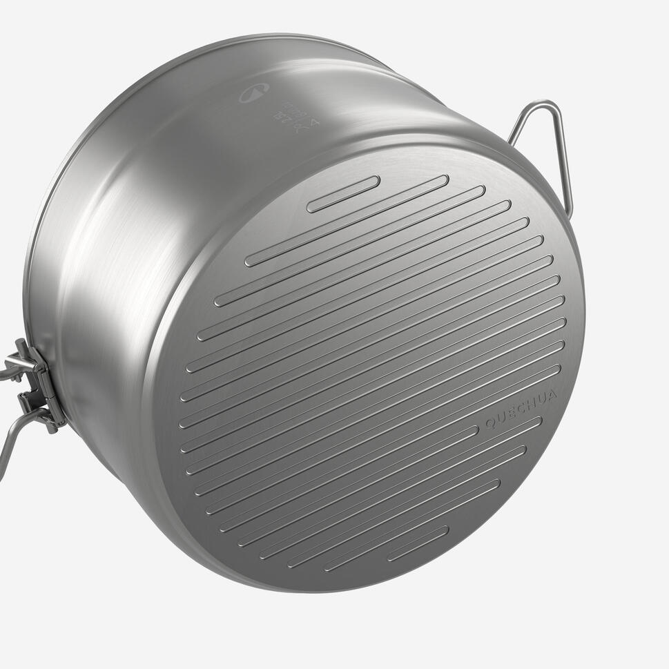Quechua 500 Stainless Steel Nonstick Camping Cookset ?C 25-Piece for 4 People - Image 6