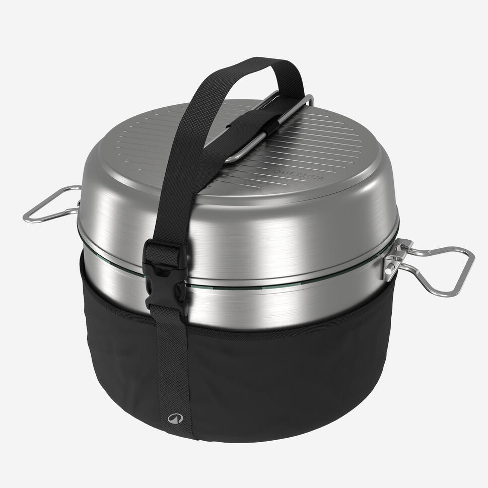 Quechua 500 Stainless Steel Nonstick Camping Cookset ?C 25-Piece for 4 People - Image 10